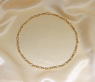 Gold Pur: Bildschönes Glieder Collier (oval & rund)