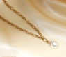 Gold Pur: Bildschönes Glieder Collier (oval & rund)
