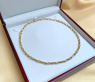Gold Pur: Bildschönes Glieder Collier (oval & rund)