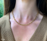 Gold Pur: Bildschönes Glieder Collier (oval & rund)