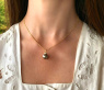 Wundervoller Tahitiperle Anhänger mit Brillanten (mit Kette)