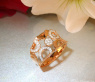 Ungewöhnlicher Brillanten Ring in Roségold 750