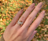 Ungewöhnlicher Brillanten Ring in Roségold 750