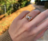 Ungewöhnlicher Brillanten Ring in Roségold 750
