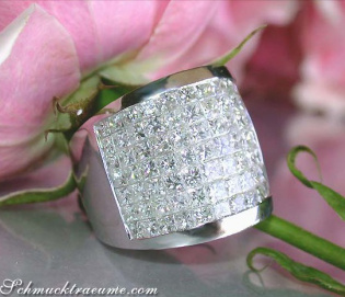 Luxus Princess Diamanten Ring