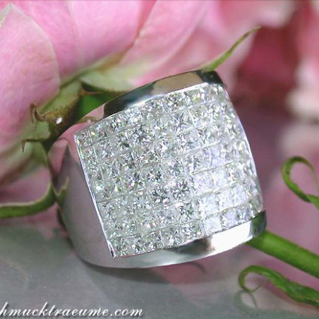 Luxus Princess Diamanten Ring