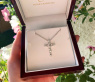 Brillanten Kreuz Anhänger Weißgold 750
