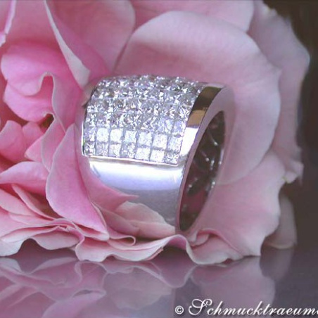 Luxus Princess Diamanten Ring