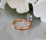 Raffinierter Aquamarin Ring mit rosa Saphiren