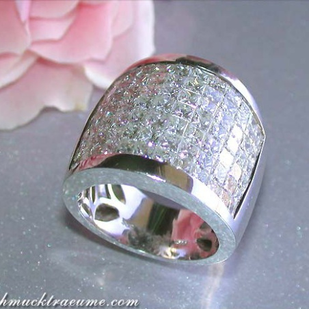 Luxus Princess Diamanten Ring
