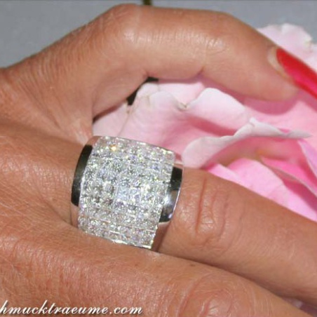 Luxus Princess Diamanten Ring
