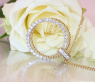 Eleganter Brillanten Kreis Anhänger in Gelb- & Weißgold 750