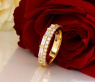 Bildschöner Brillanten Band Ring mit Baguette Diamanten