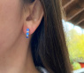 Charmante Saphir Ohrringe mit Brillanten