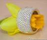 Stately Diamond Ring in Yellow gold 18k