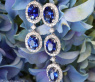 Exquisite Saphir Ohrgehänge mit Brillanten