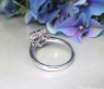 Exzellenter Saphir Herz Ring mit Brillanten