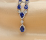 Ausgesuchtes Saphir Collier mit Brillanten