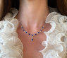 Ausgesuchtes Saphir Collier mit Brillanten