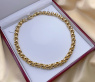 Gold Pur: Stattliches Erbs Collier in Gelbgold 585 (11 mm)