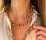 Gold Pur: Stattliches Erbs Collier in Gelbgold 585 (11 mm)