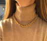 Gold Pur: Stattliches Erbs Collier in Gelbgold 585 (11 mm)