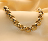 Gold Pur: Stattliches Erbs Collier in Gelbgold 585 (11 mm)