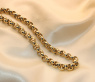 Gold Pur: Stattliches Erbs Collier in Gelbgold 585 (11 mm)