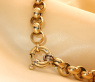 Gold Pur: Stattliches Erbs Collier in Gelbgold 585 (11 mm)