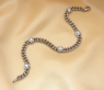 Wundervolles Panzerarmband mit Brillanten im Herz Design