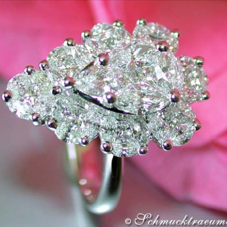 High-end Diamond "Illusion Design" Ring