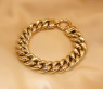 Gold Pur: Spektakuläres Panzer Armband (60 Gramm GG585 15 mm)