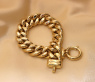 Gold Pur: Spektakuläres Panzer Armband (60 Gramm GG585 15 mm)