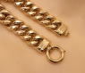 Gold Pur: Spektakuläres Panzer Armband (60 Gramm GG585 15 mm)