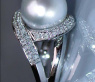 Südseeperle Ring mit Brillanten