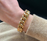 Gold Pur: Spektakuläres Panzer Armband (60 Gramm GG585 15 mm)