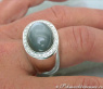 Heavy Moonstone Ring with Diamonds
