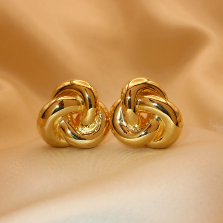 Gold Pur: Fabelhafte Ohrstecker „Goldener Knoten“