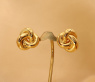 Gold Pur: Fabelhafte Ohrstecker „Goldener Knoten“