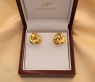 Gold Pur: Fabelhafte Ohrstecker „Goldener Knoten“