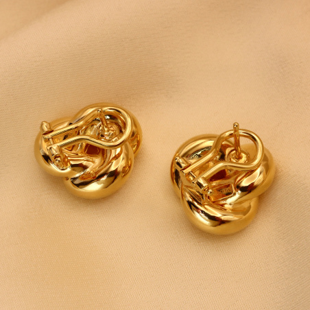 Gold Pur: Fabelhafte Ohrstecker „Goldener Knoten“