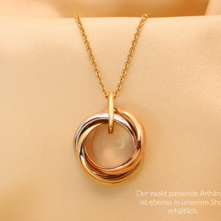 GOLD PUR: Verschlungene Gold Creolen "Tricolor" | SCHMUCKTRÄUME.COM
