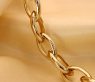 Gold Pur: Glieder Armband „Navette“ in Gelbgold 585