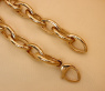 Gold Pur: Glieder Armband „Navette“ in Gelbgold 585