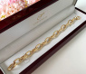 Gold Pur: Glieder Armband „Navette“ in Gelbgold 585