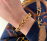 Gold Pur: Glieder Armband „Navette“ in Gelbgold 585