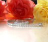 Exquisites Tennis Armband mit Diamanten im Smaragdschliff