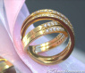 Crossover Diamond Ring in Yellow gold 18k