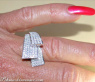 Exclusive "Fan" Style Diamond Ring