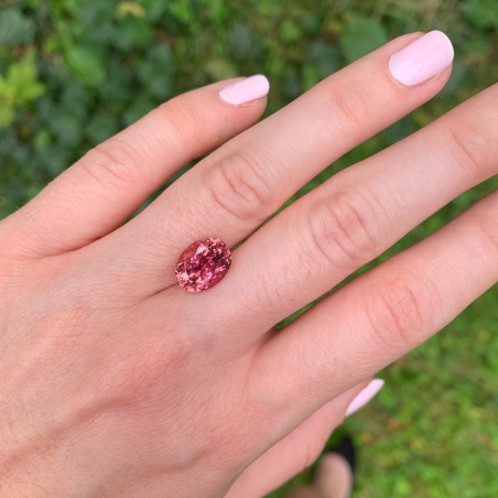 Sensationeller Rosa Turmalin Brillanten Ring "Surprise"
